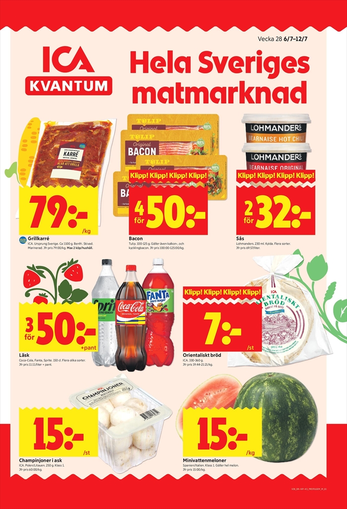 Aktuellt ICA Kvantum reklamblad från måndag, 06/07/2026 till söndag, 12/07/2026