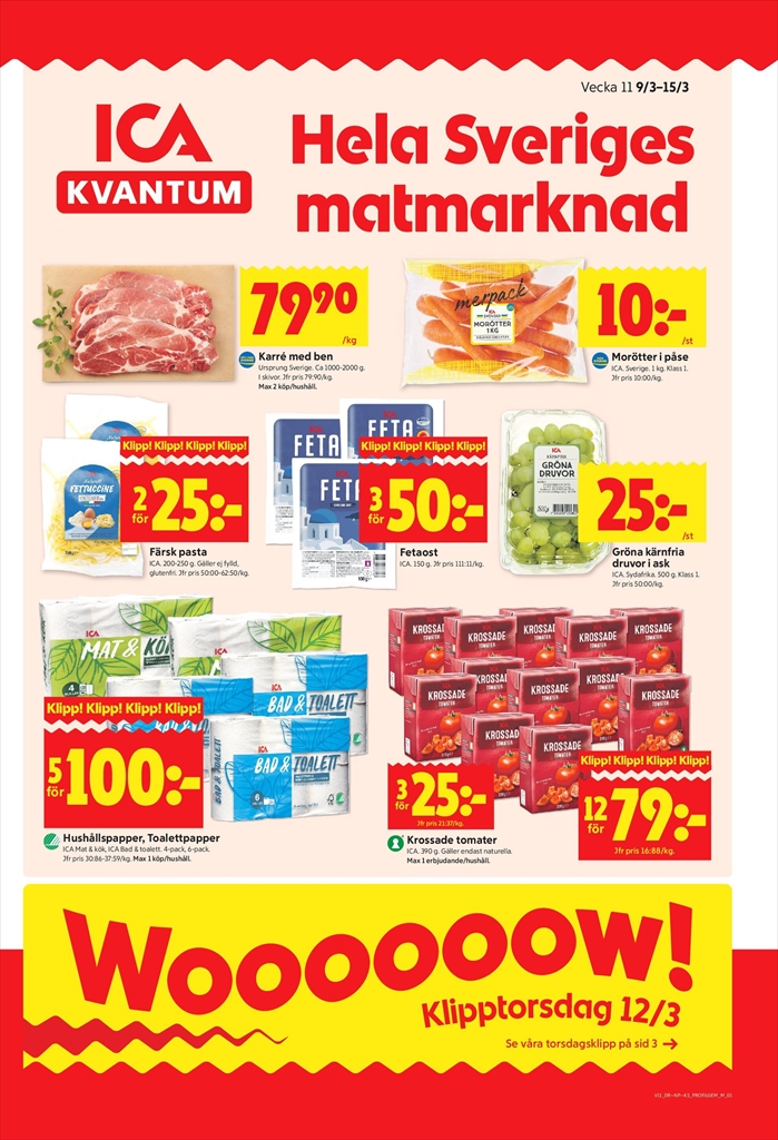 ICA Kvantum-reklambladet giltigt från 09/03/2026 - 15/03/2026