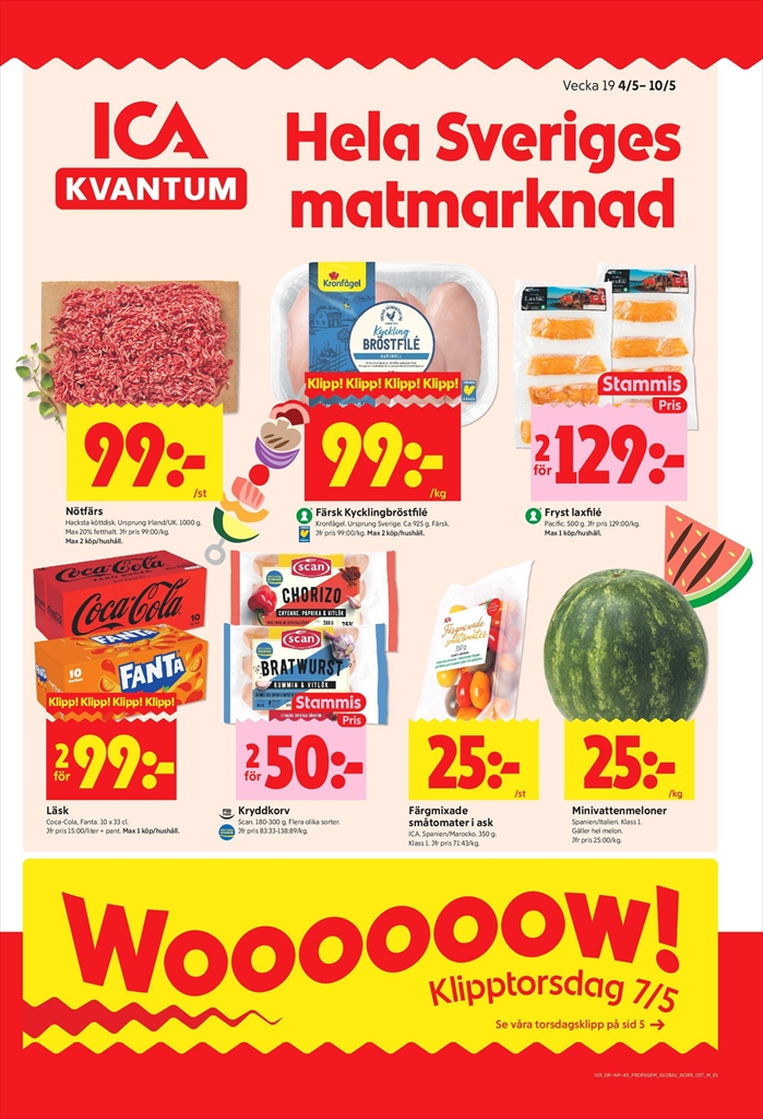 Aktuellt ICA Kvantum reklamblad giltigt från måndag 04/05/2026 till söndag 10/05/2026