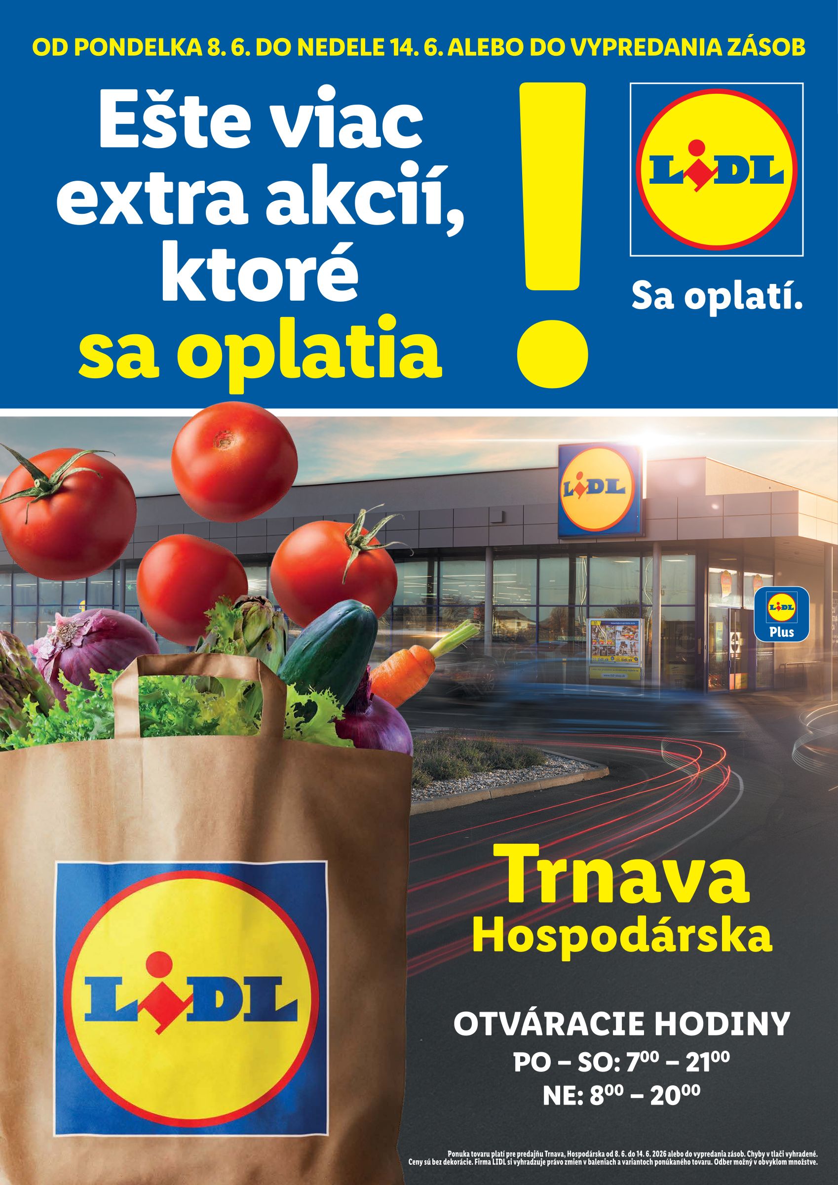 Aktuálny Lidl - Trnava leták od pondelka, 08.06.2026 do nedele, 14.06.2026