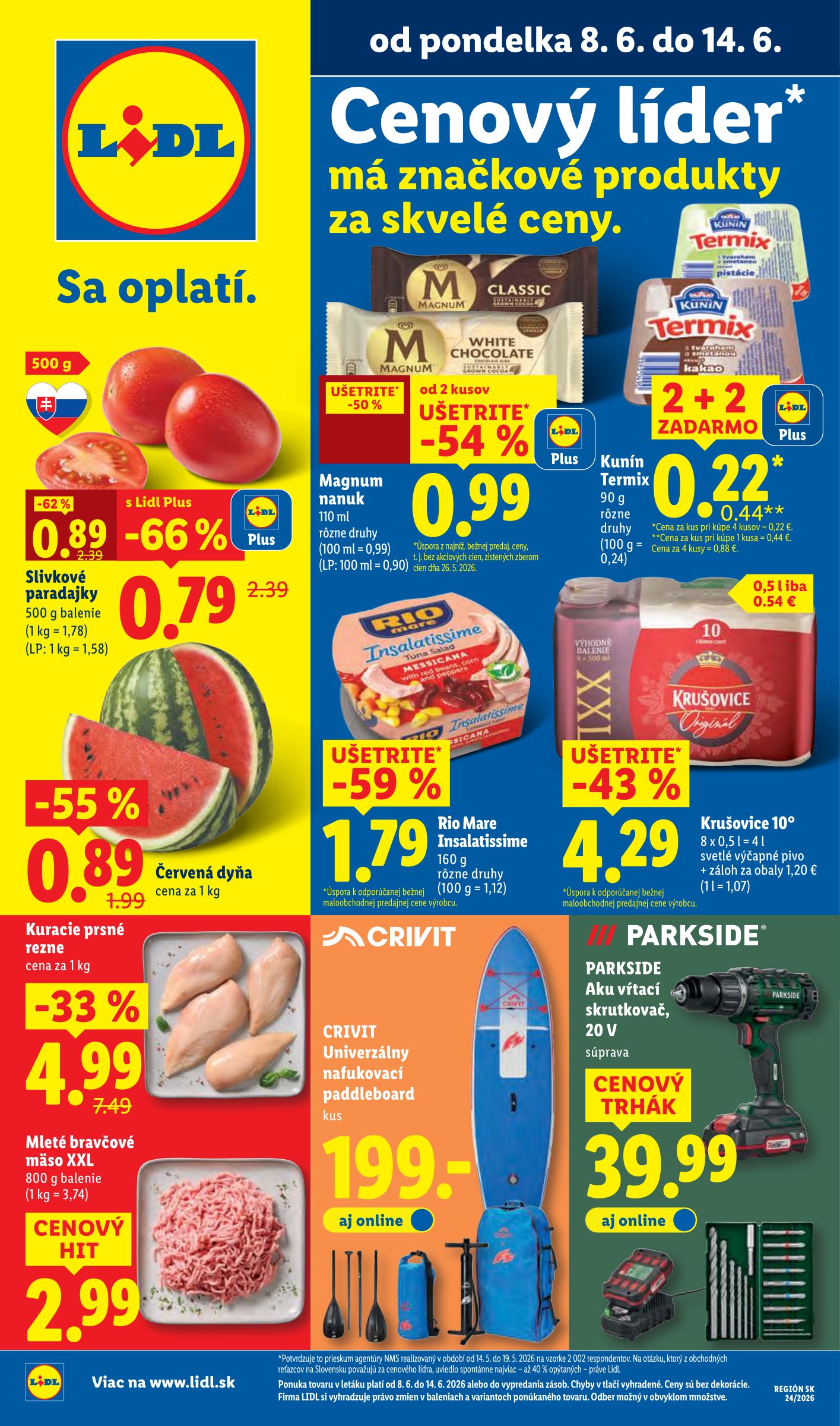 Aktuálny Lidl leták od pondelka, 08.06.2026 do nedele, 14.06.2026
