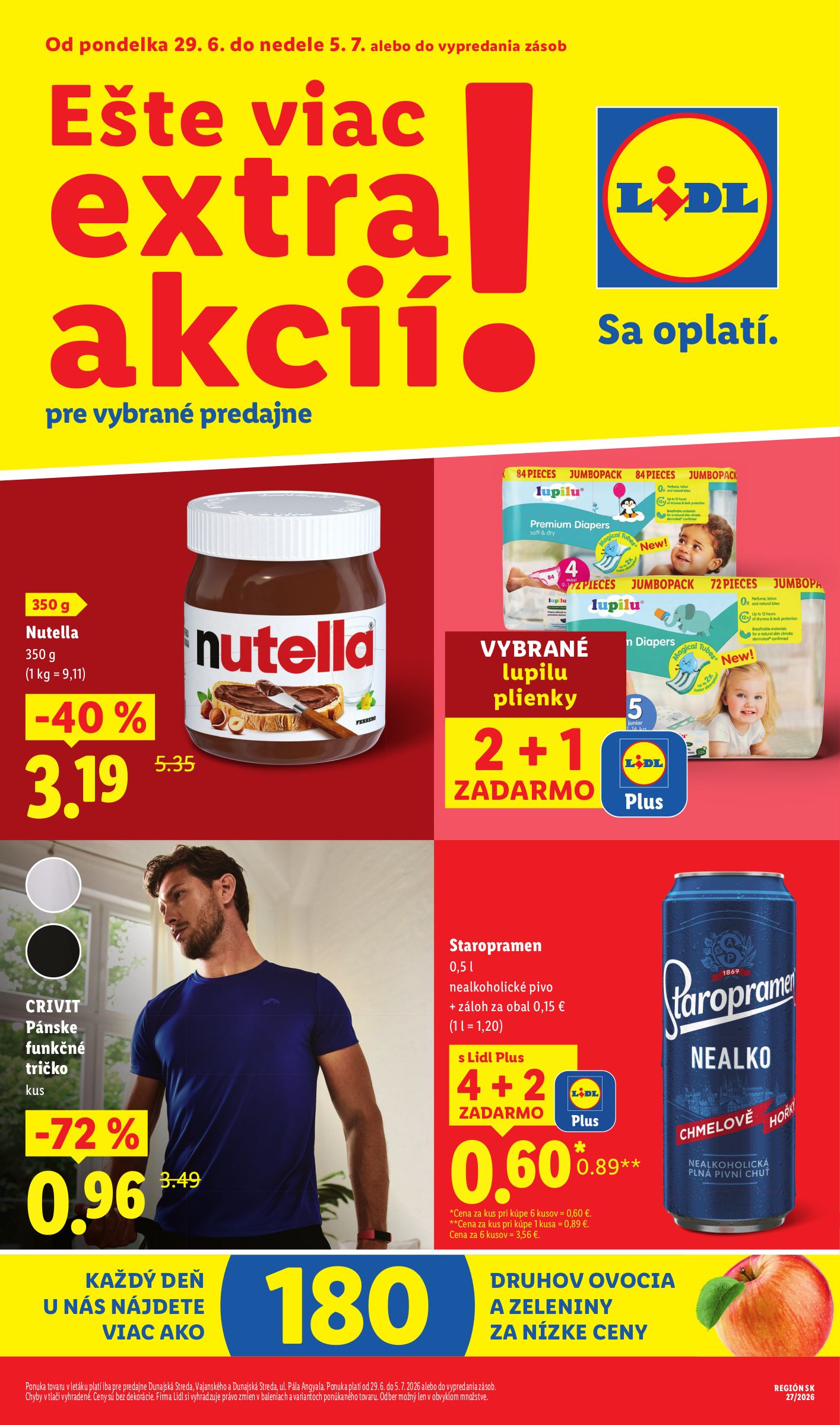 Aktuálny Lidl leták od pondelka, 29.06.2026 do nedele, 05.07.2026