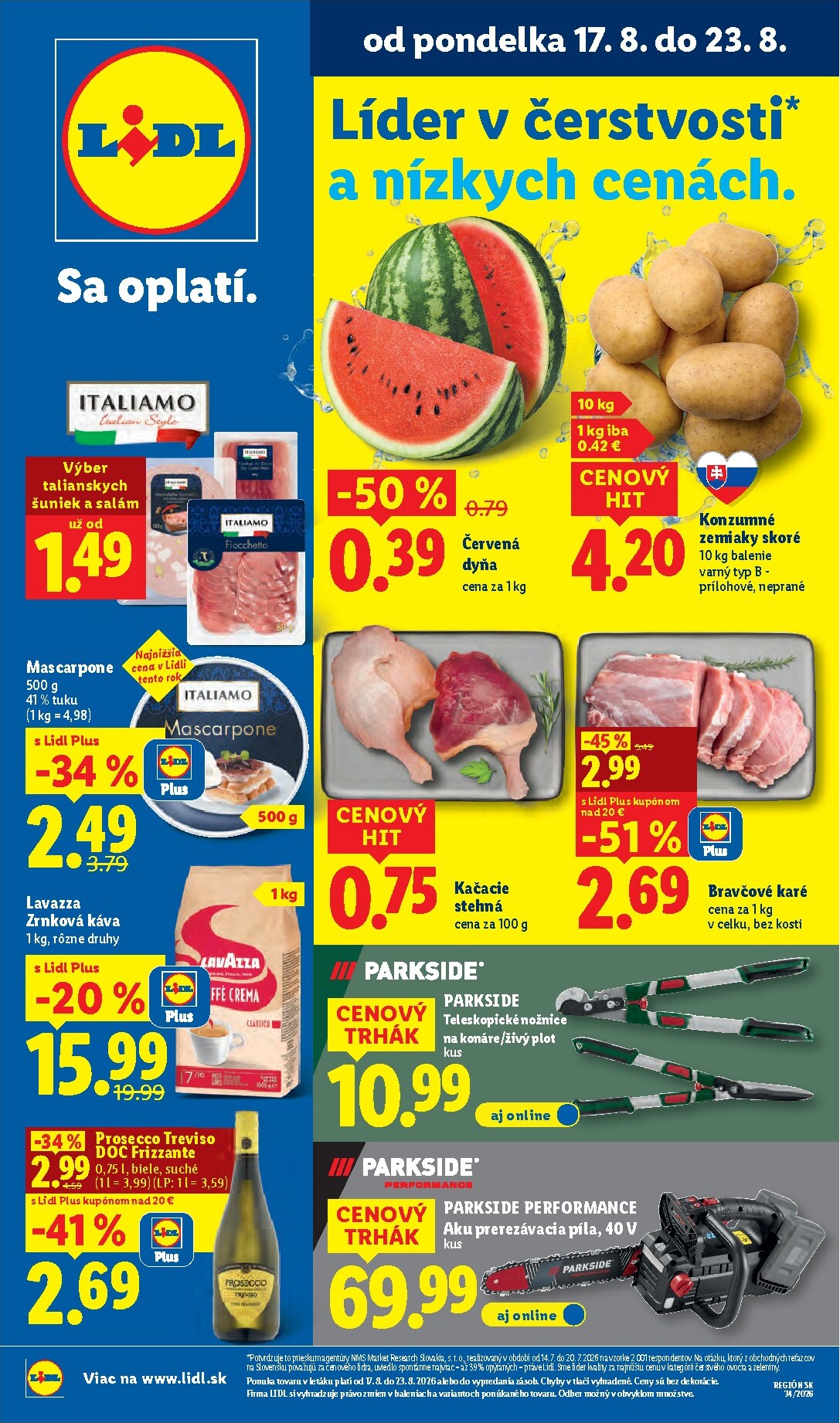 Nový Lidl leták od pondelka, 17.08.2026 do nedele, 23.08.2026