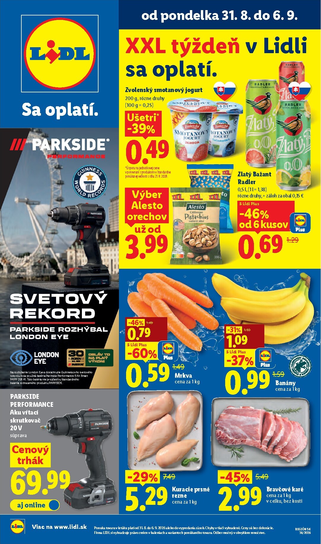 Nový Lidl leták od pondelka, 31.08.2026 do nedele, 06.09.2026