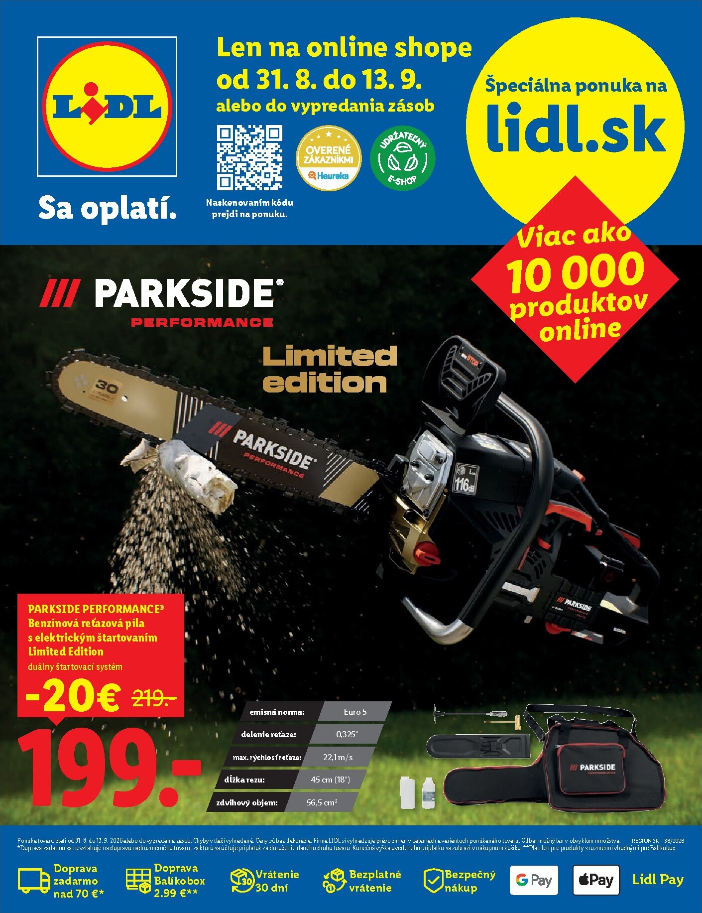 Aktuálny Lidl - Online magazín leták od pondelka, 31.08.2026 do nedele, 13.09.2026