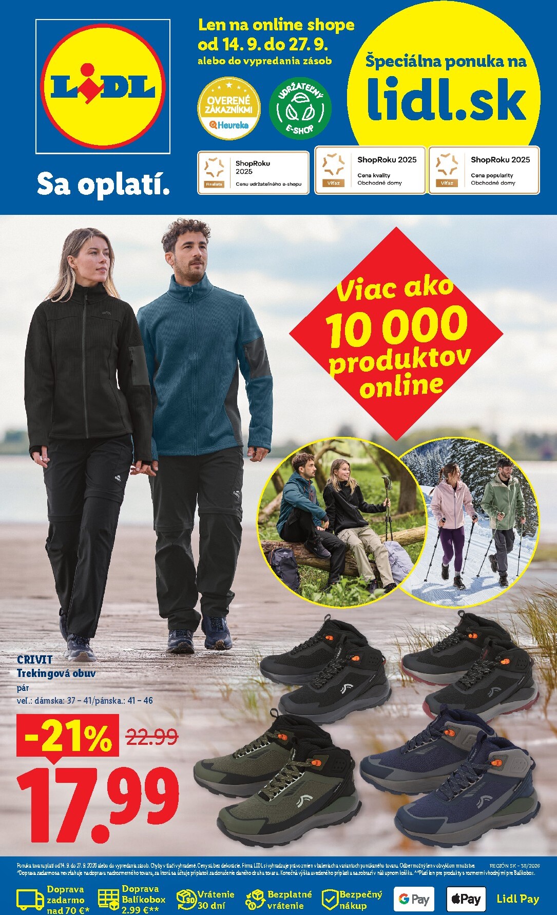 Aktuálny Lidl - Online magazín leták od pondelka, 14.09.2026 do nedele, 27.09.2026