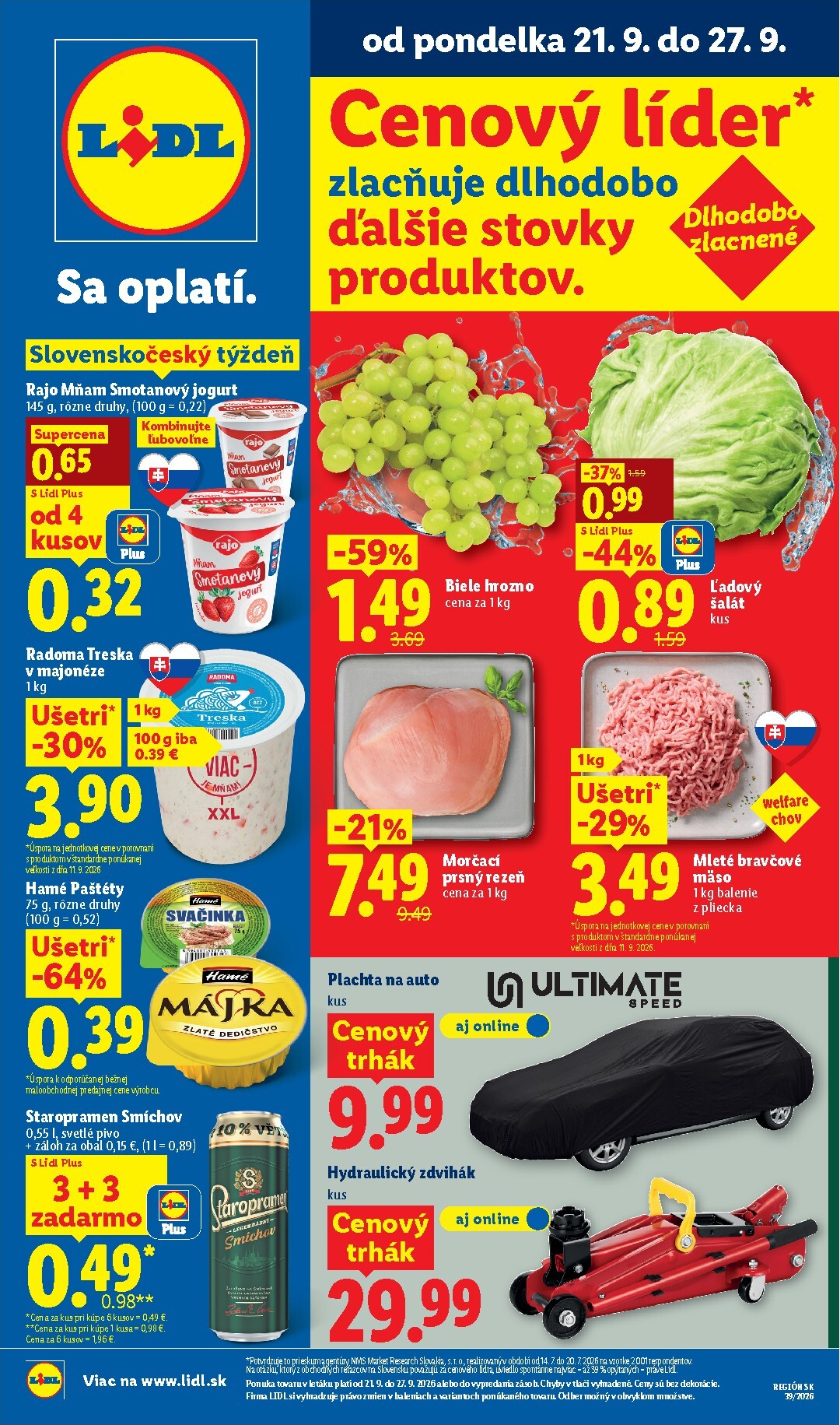 Nový Lidl leták od pondelka, 21.09.2026 do nedele, 27.09.2026