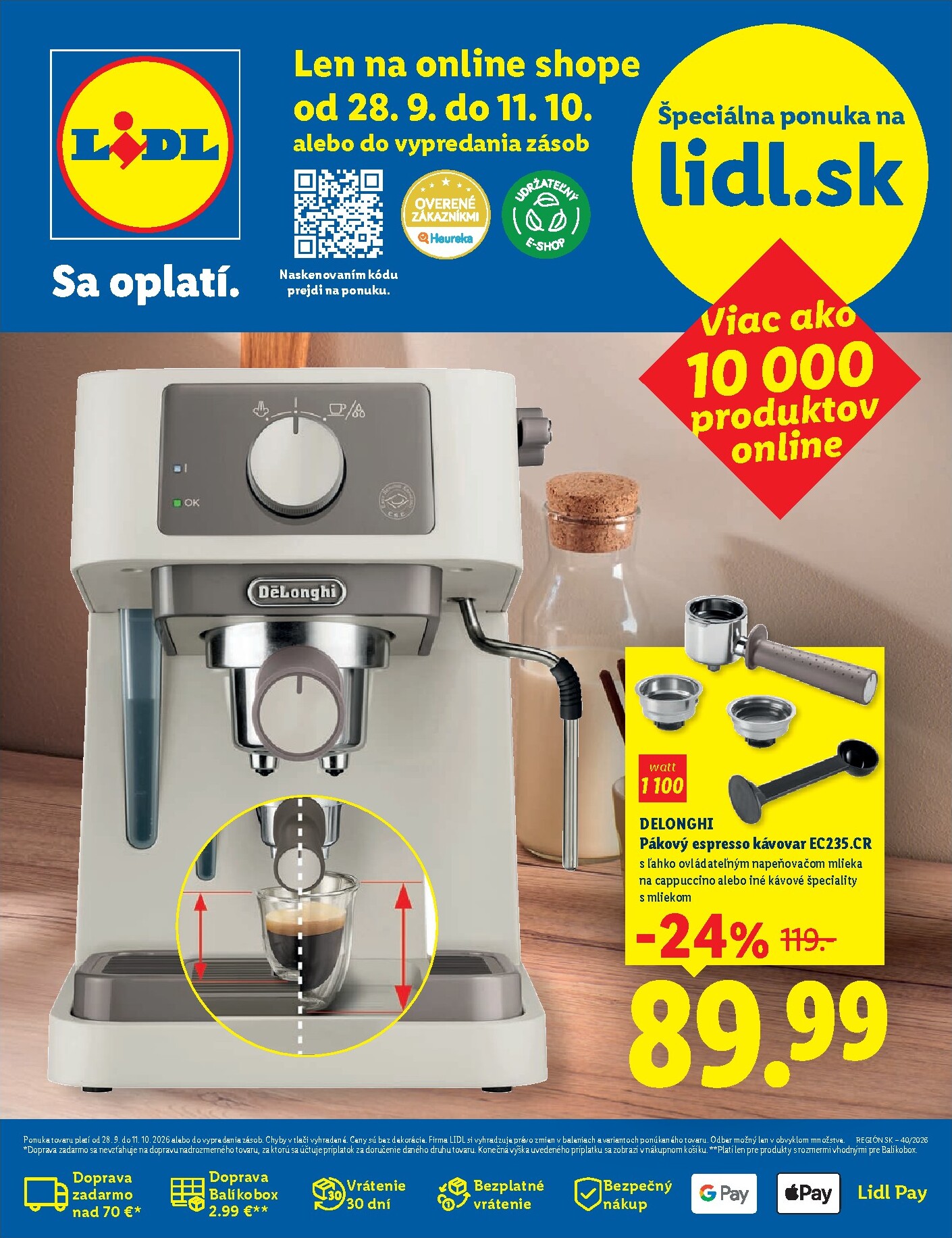 Aktuálny Lidl - Online magazín leták od pondelka, 28.09.2026 do nedele, 11.10.2026