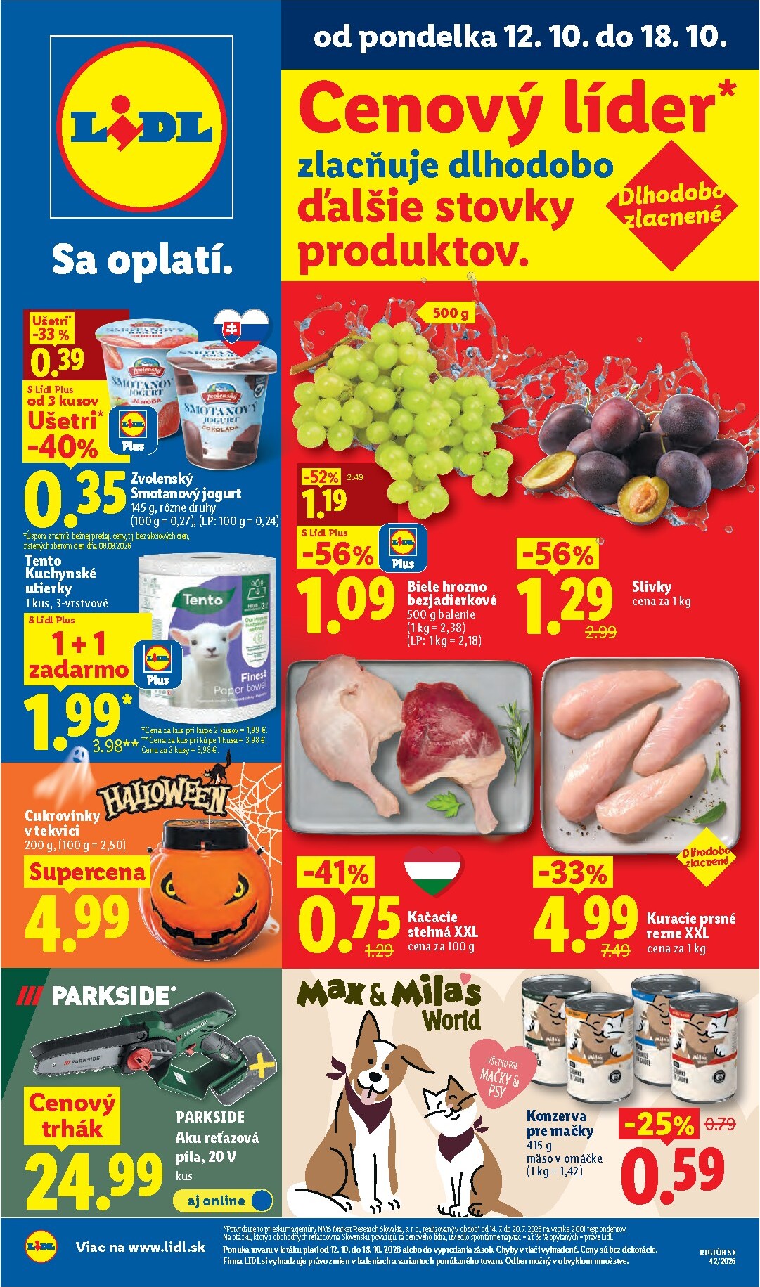 Nový Lidl leták od pondelka, 12.10.2026 do nedele, 18.10.2026