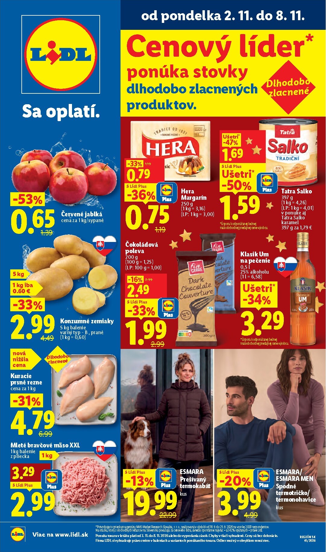Nový Lidl leták od pondelka, 02.11.2026 do nedele, 08.11.2026