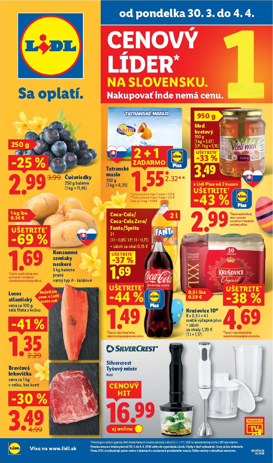 Leták Lidl platný od 30.03.2026 do 04.04.2026
