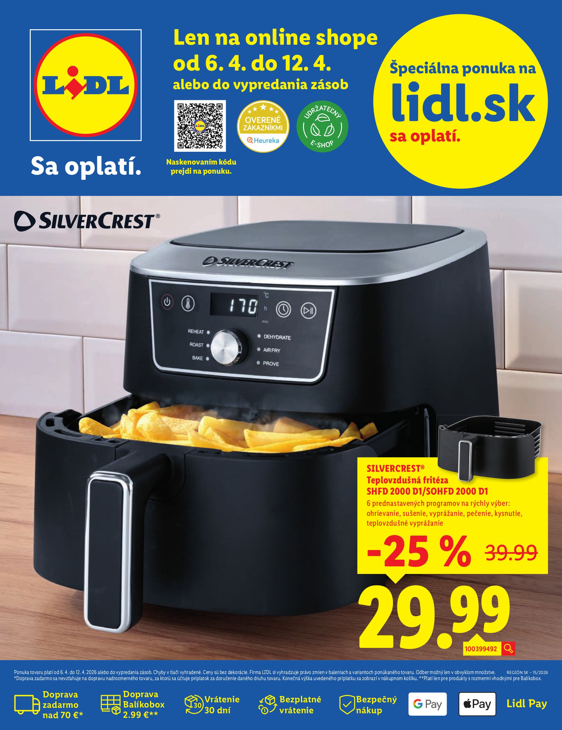 Leták Lidl platný od 06.04.2026 do 12.04.2026