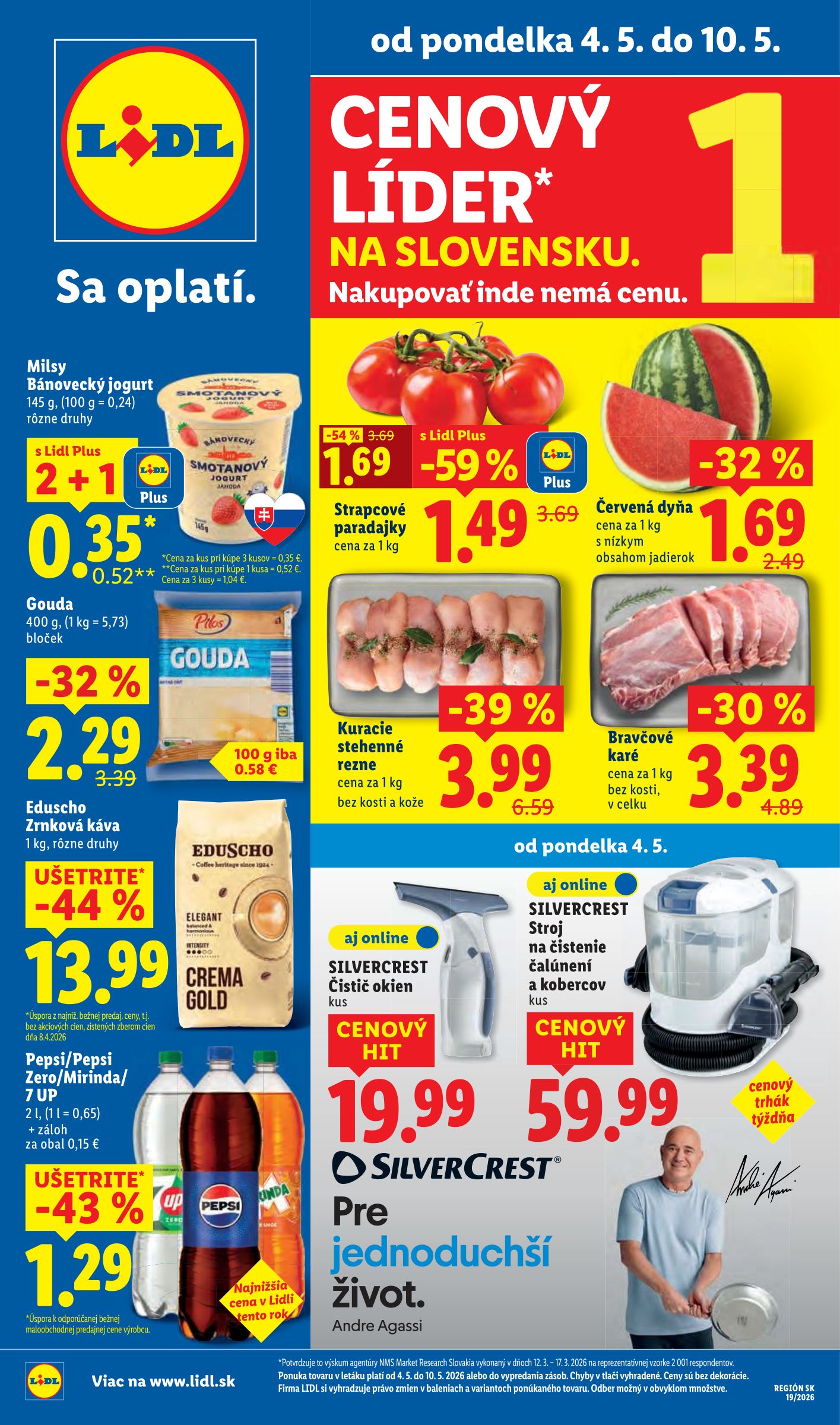 Nový leták Lidl od pondelka, 04.05.2026 do nedele, 10.05.2026