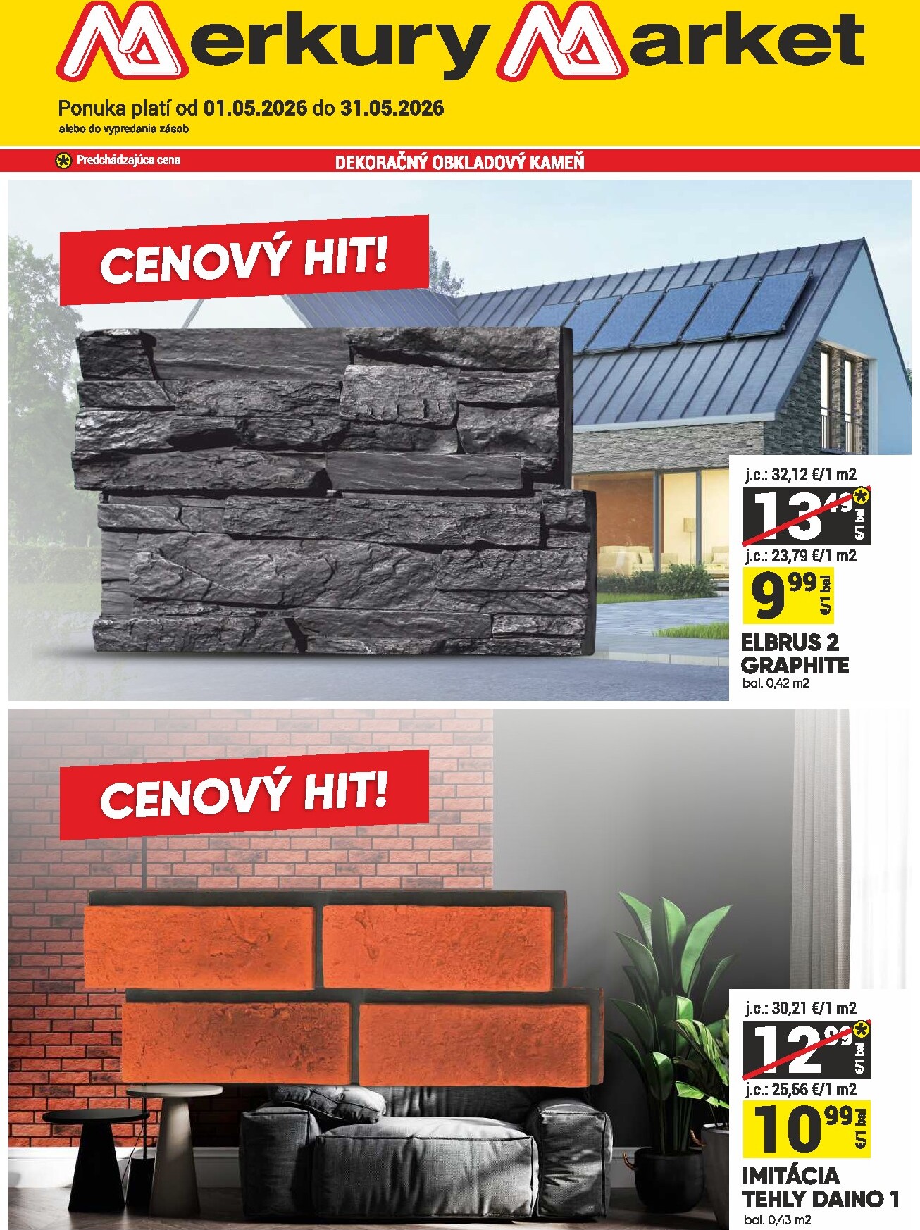 Nový leták Merkury Market od piatku, 01.05.2026 do nedele, 31.05.2026