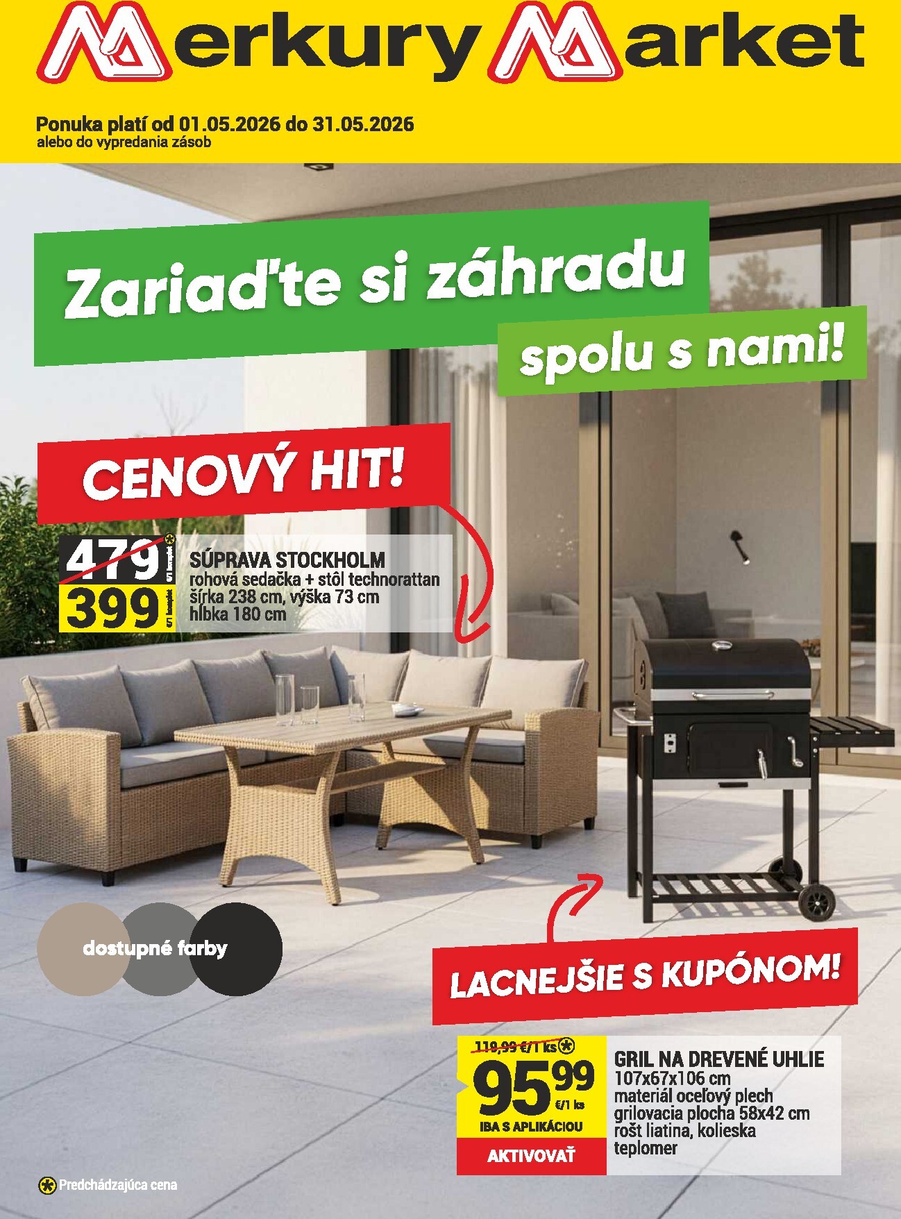 Nový leták Merkury Market - Záhrada od piatku, 01.05.2026 do nedele, 31.05.2026