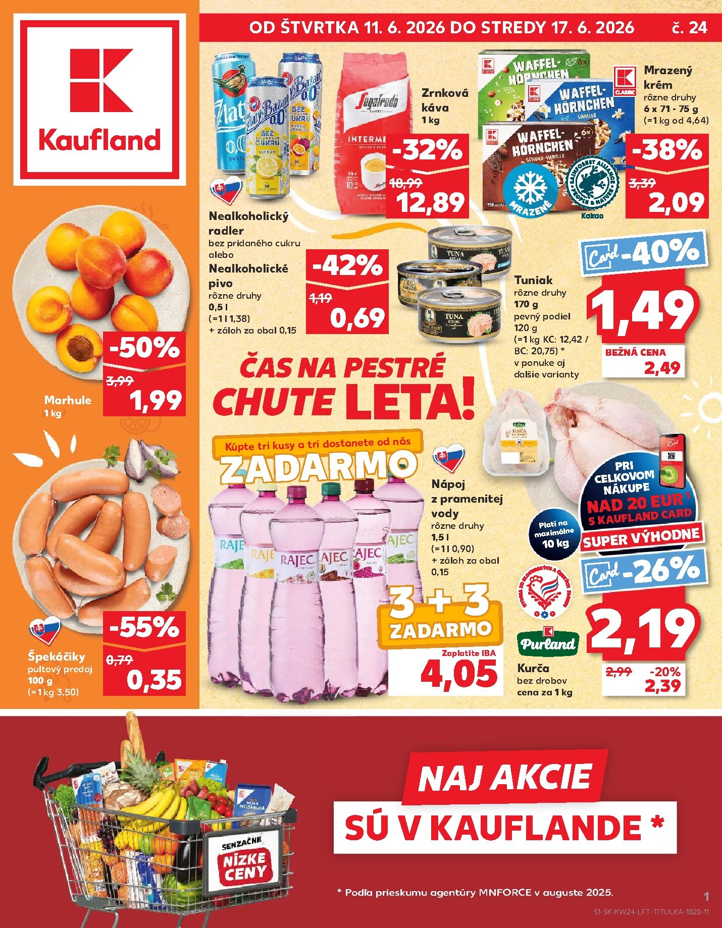 Nový Kaufland leták od štvrtka, 11.06.2026 do stredy, 17.06.2026