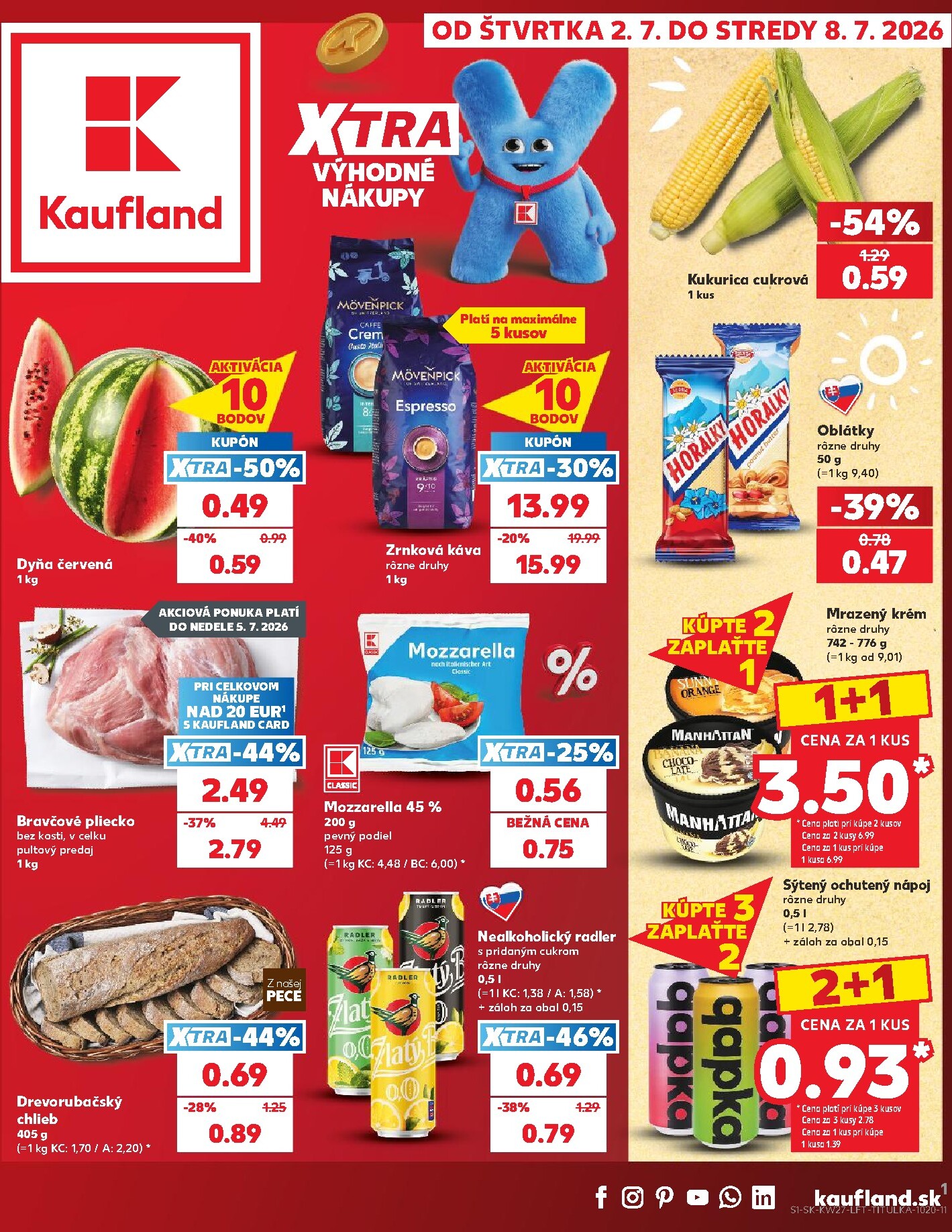 Nový Kaufland leták od štvrtka, 02.07.2026 do stredy, 08.07.2026