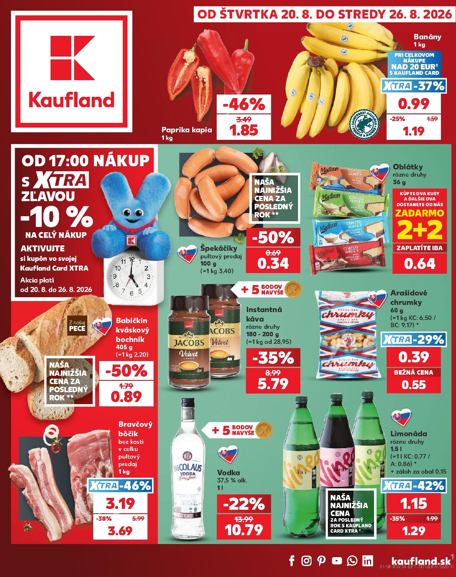 Nový Kaufland leták od štvrtka, 20.08.2026 do stredy, 26.08.2026
