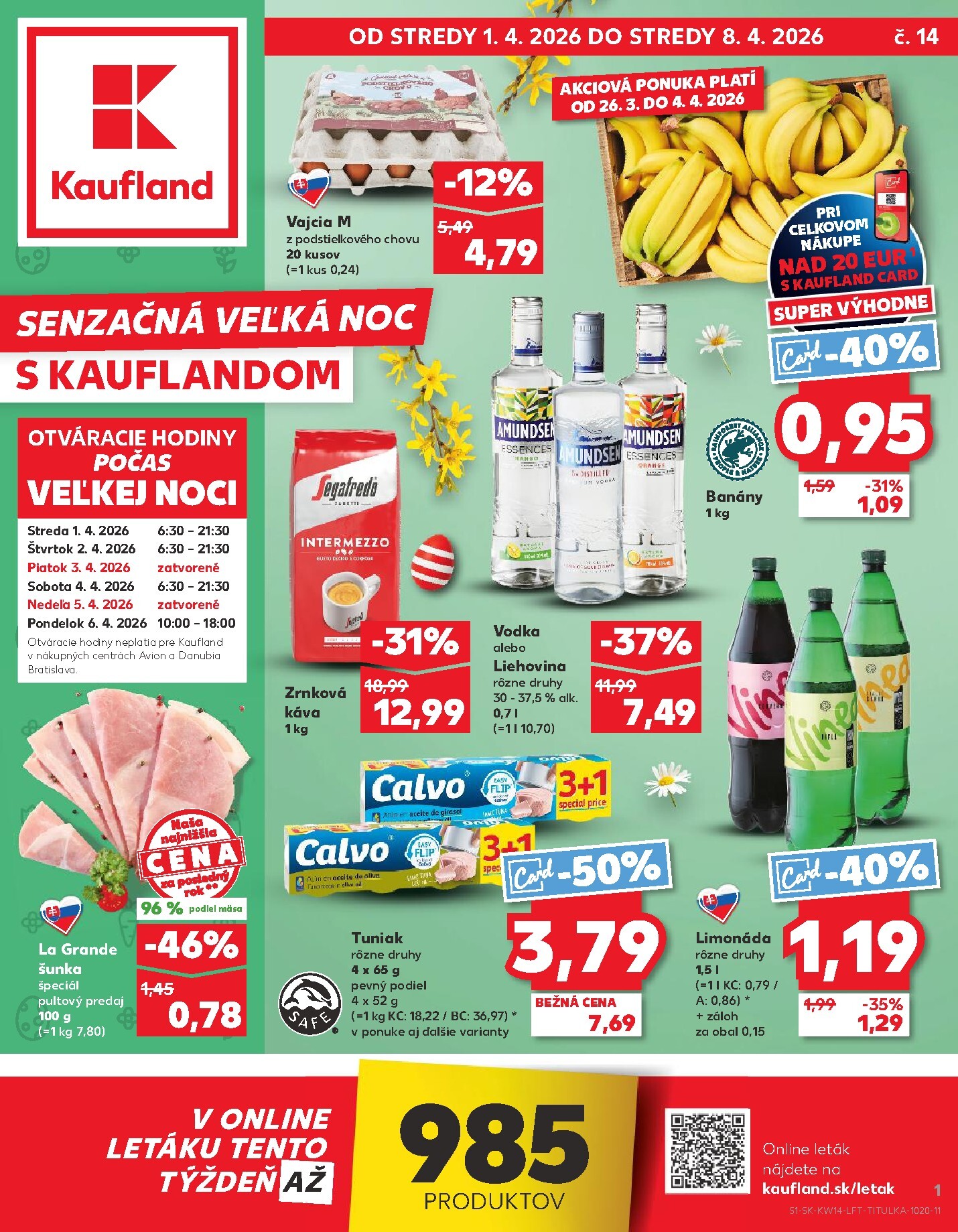 Leták Kaufland platný od 01.04.2026 do 08.04.2026