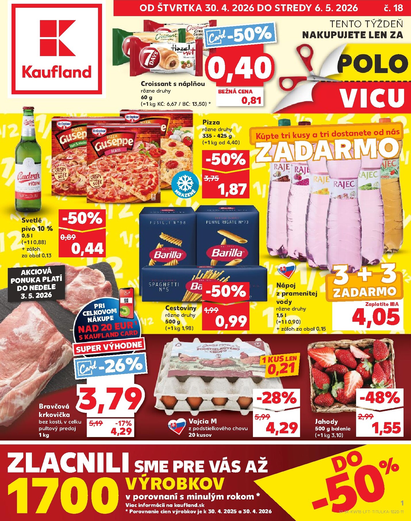 Nový leták Kaufland od štvrtka, 30.04.2026 do stredy, 06.05.2026