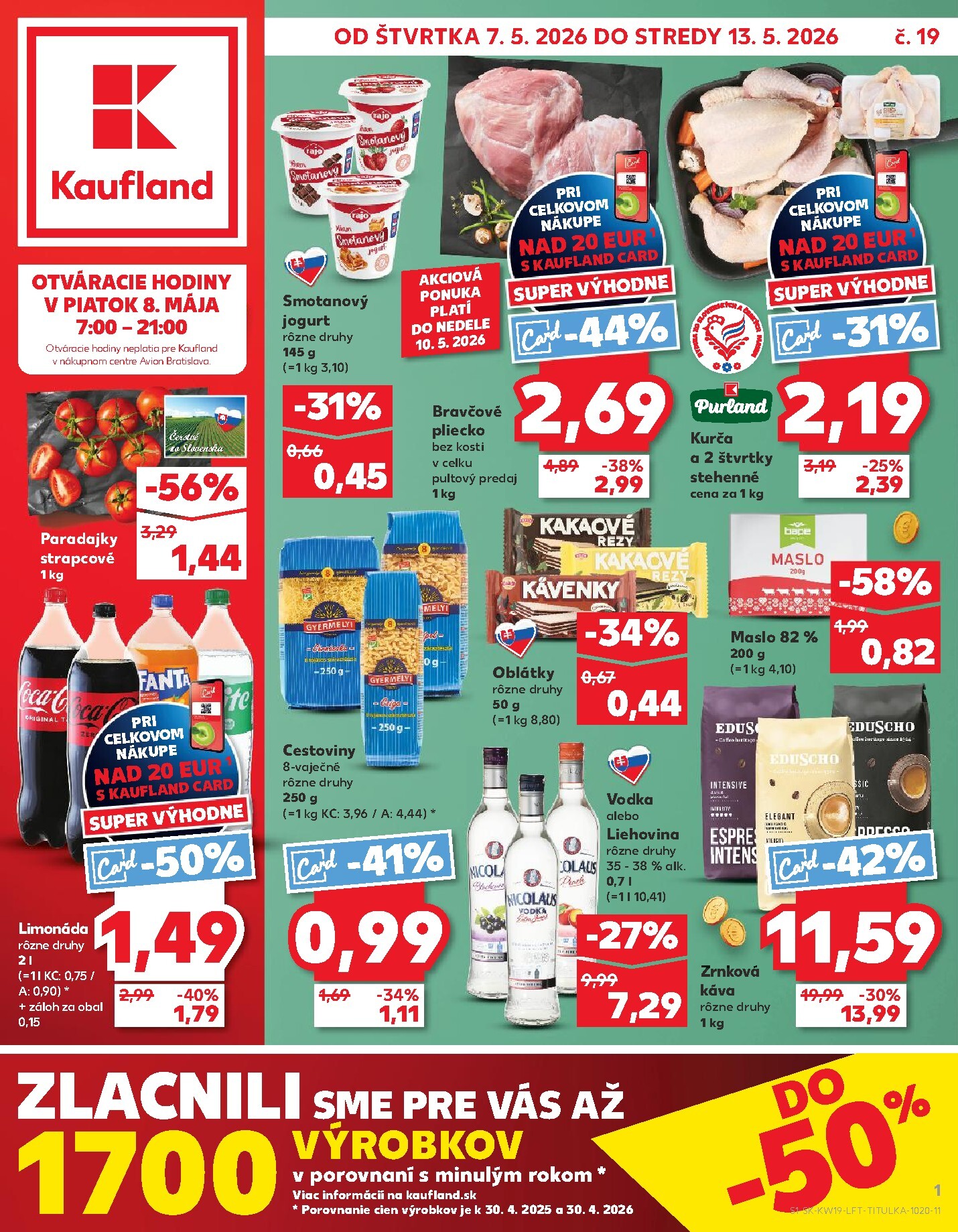 Nový leták Kaufland od štvrtka, 07.05.2026 do stredy, 13.05.2026