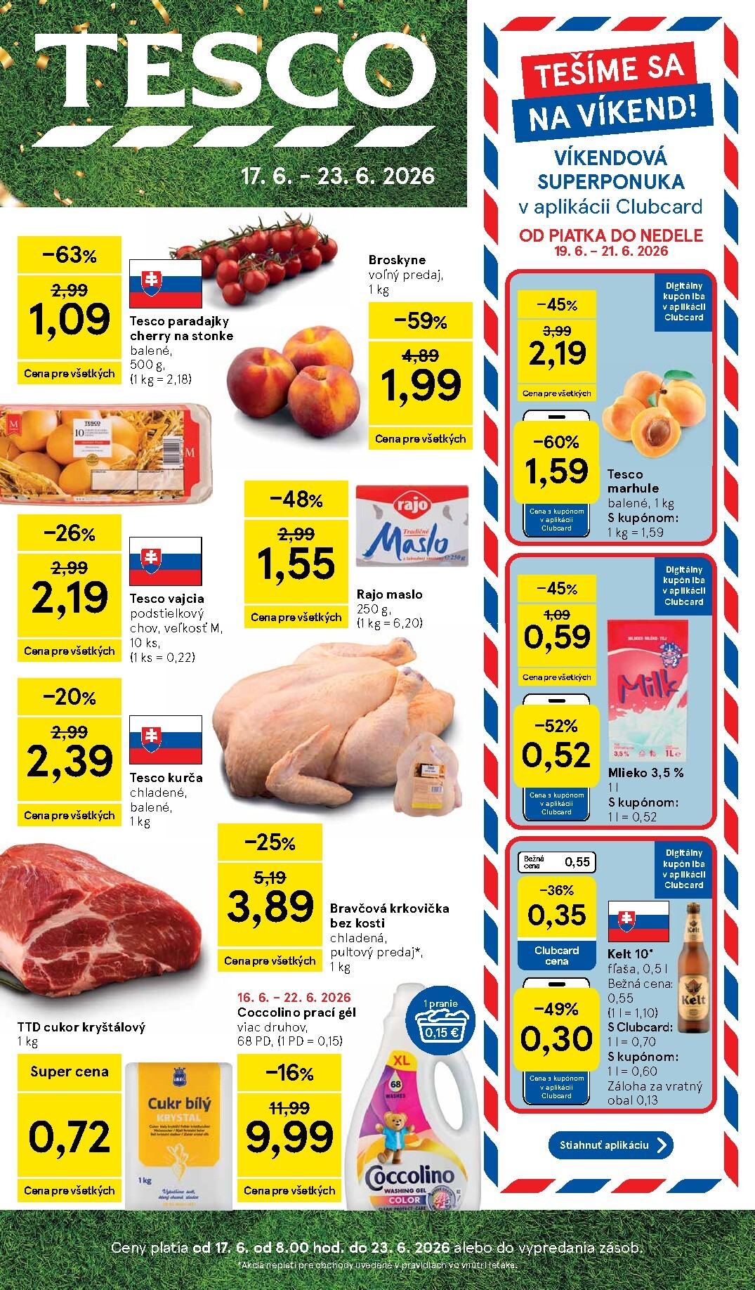 Nový Tesco leták od stredy, 17.06.2026 do utorka, 23.06.2026
