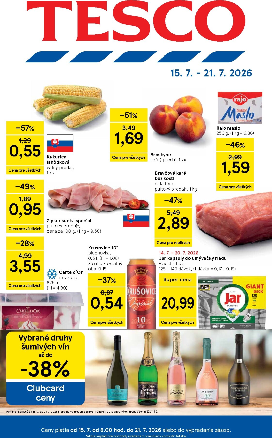 Nový Tesco leták od stredy, 15.07.2026 do utorka, 21.07.2026