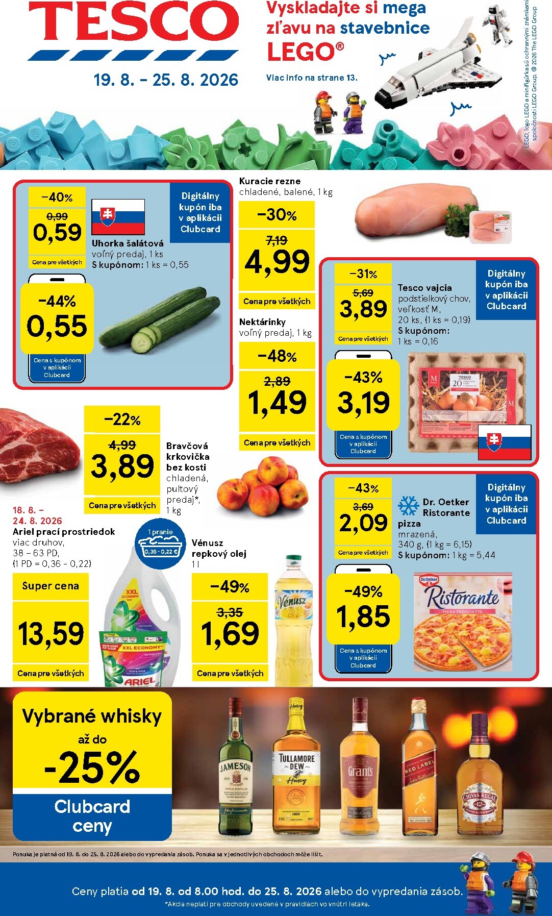 Nový Tesco leták od stredy, 19.08.2026 do utorka, 25.08.2026