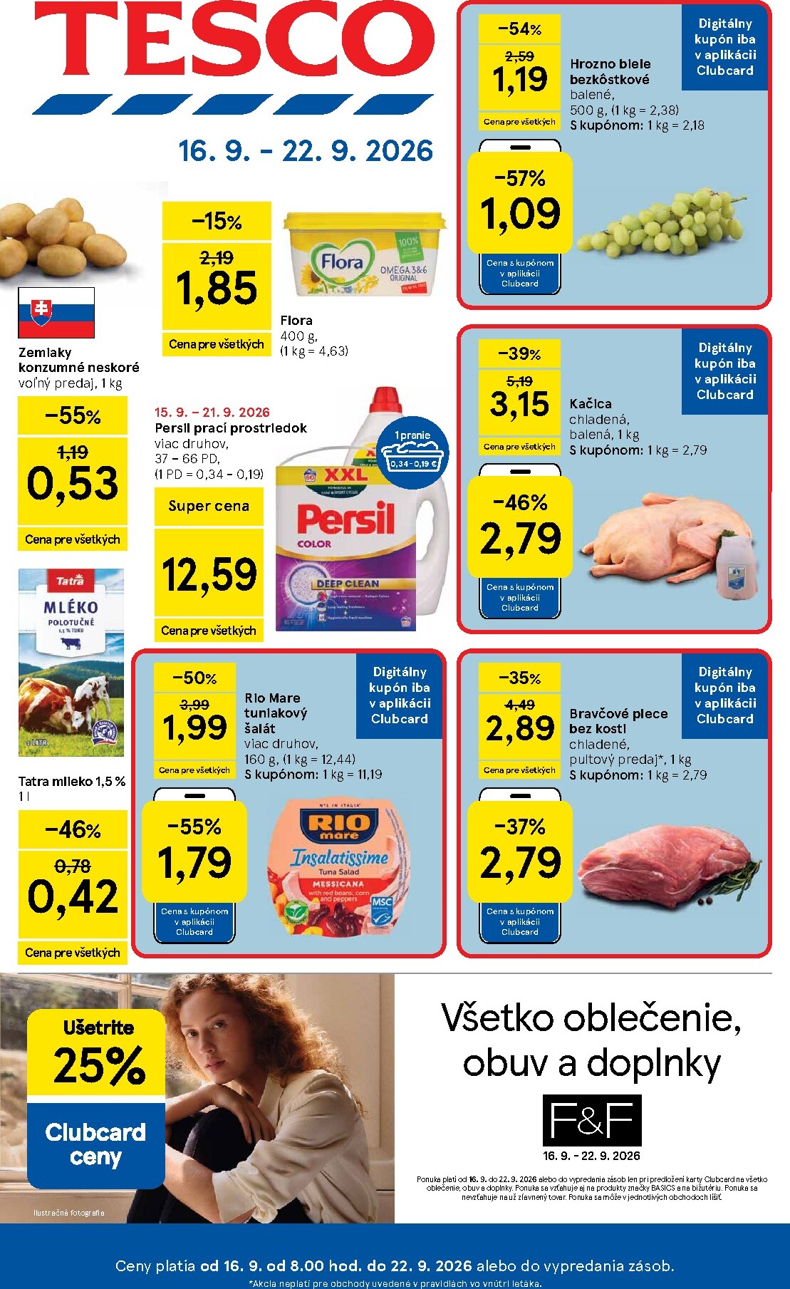 Nový Tesco leták od stredy, 16.09.2026 do utorka, 22.09.2026