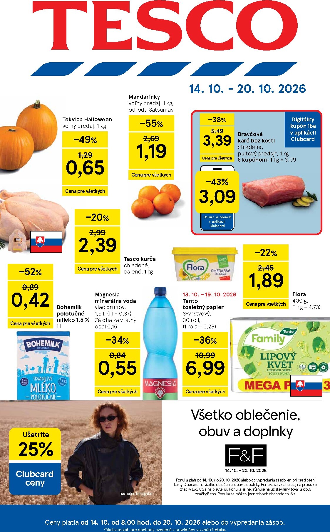 Nový Tesco leták od stredy, 14.10.2026 do utorka, 20.10.2026