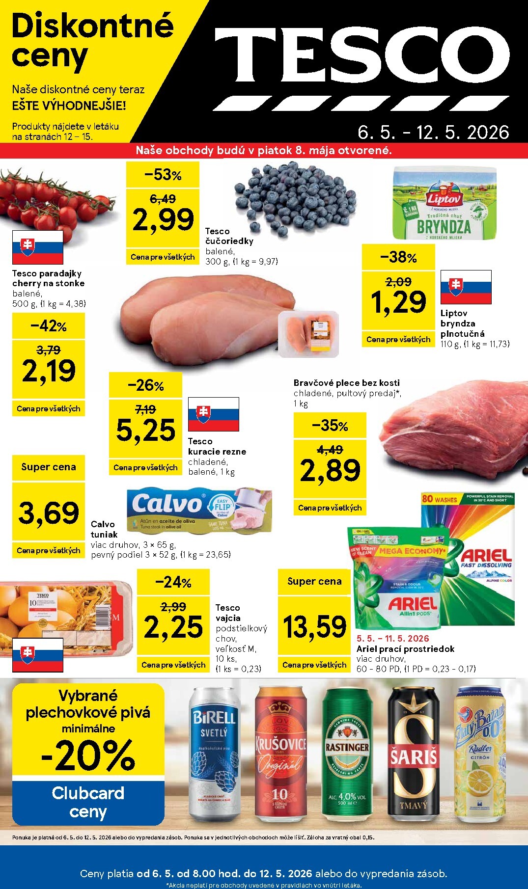 Nový leták Tesco od stredy, 06.05.2026 do utorka, 12.05.2026