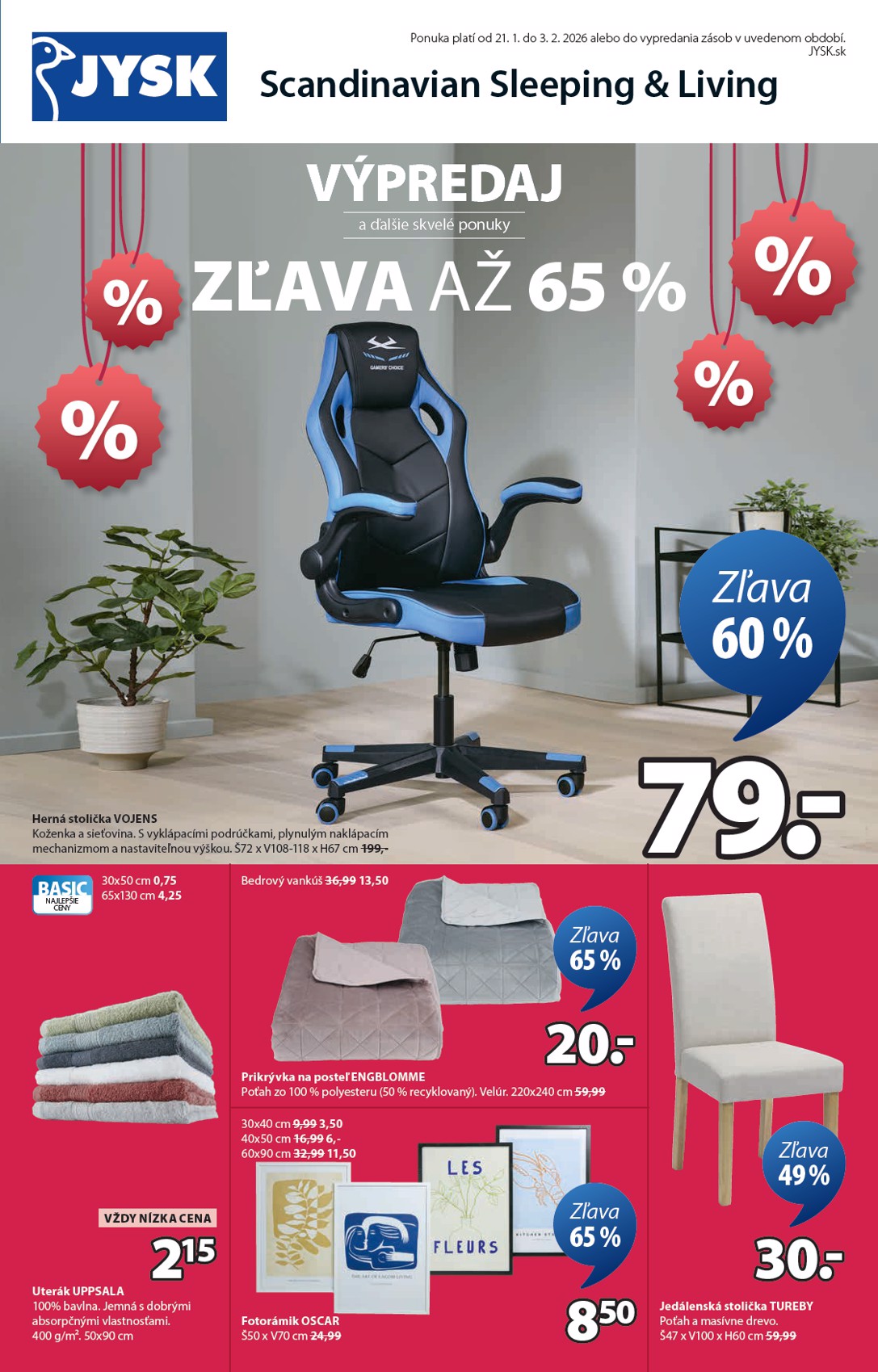 Leták Jysk platný od 21.01. do 03.02.