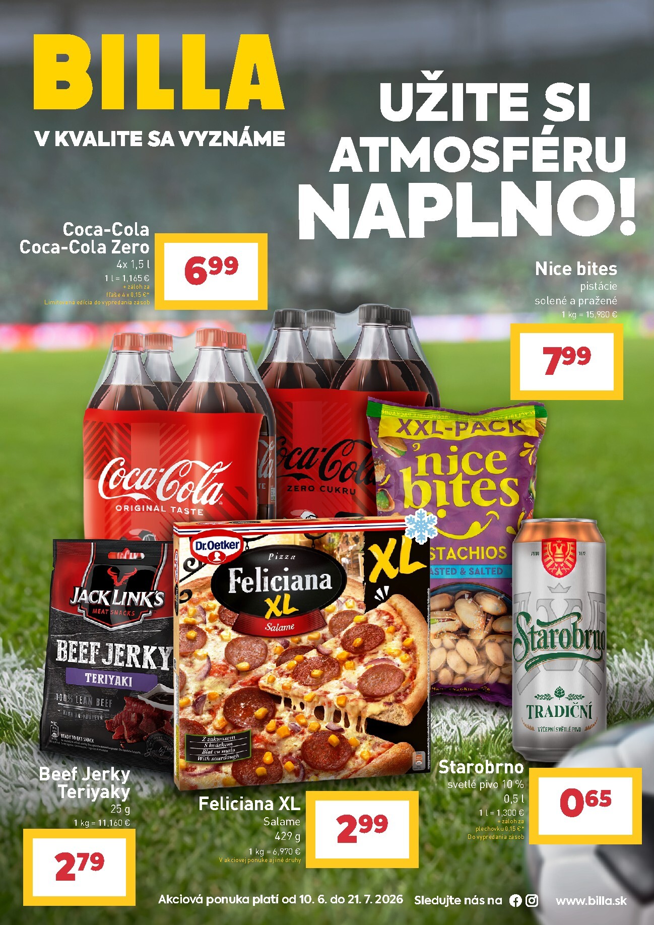 Aktuálny Billa - Katalóg Futbal leták od stredy, 10.06.2026 do utorka, 21.07.2026