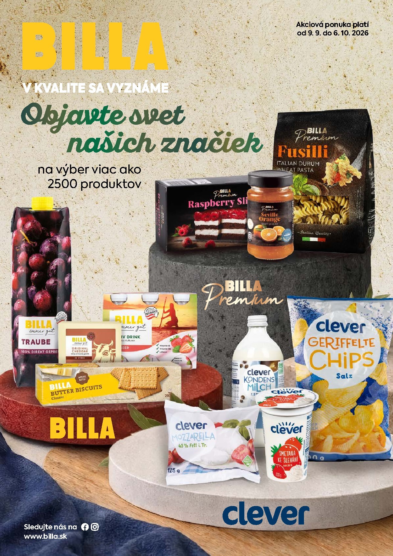 Aktuálny Billa - Katalóg Brands leták od stredy, 09.09.2026 do utorka, 06.10.2026