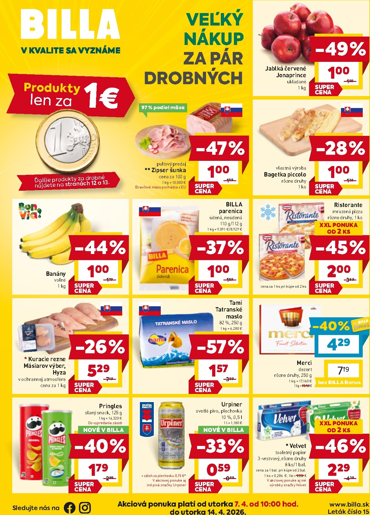 Leták Billa platný od 07.04.2026 do 14.04.2026