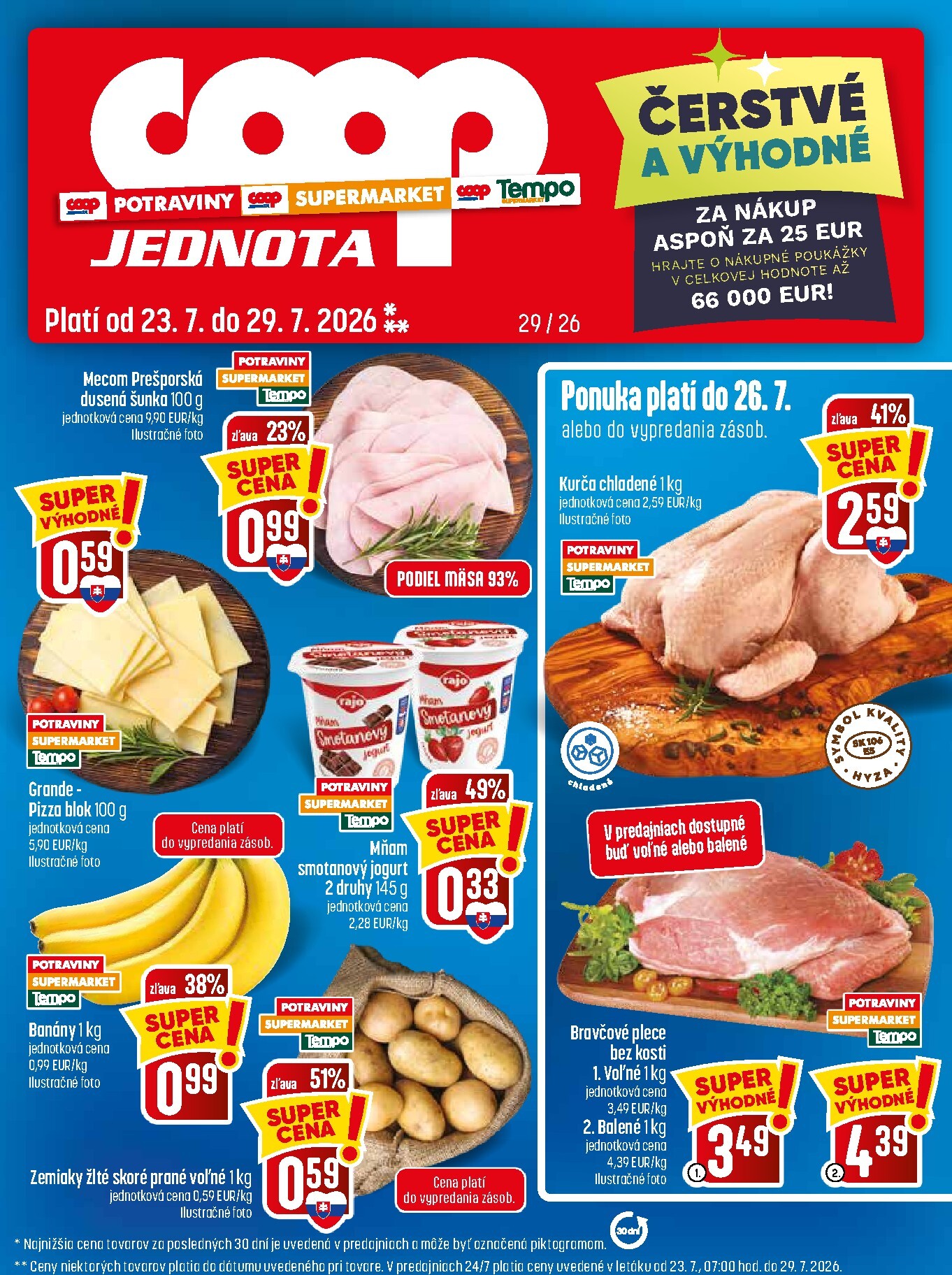 Nový COOP Jednota leták od štvrtka, 23.07.2026 do stredy, 29.07.2026