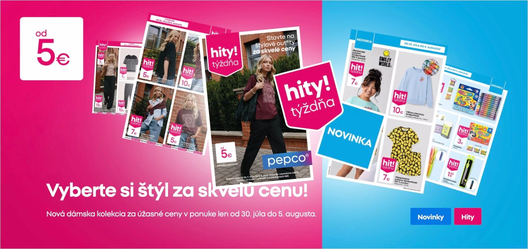Aktuálny Pepco leták od štvrtka, 30.07.2026 do stredy, 05.08.2026
