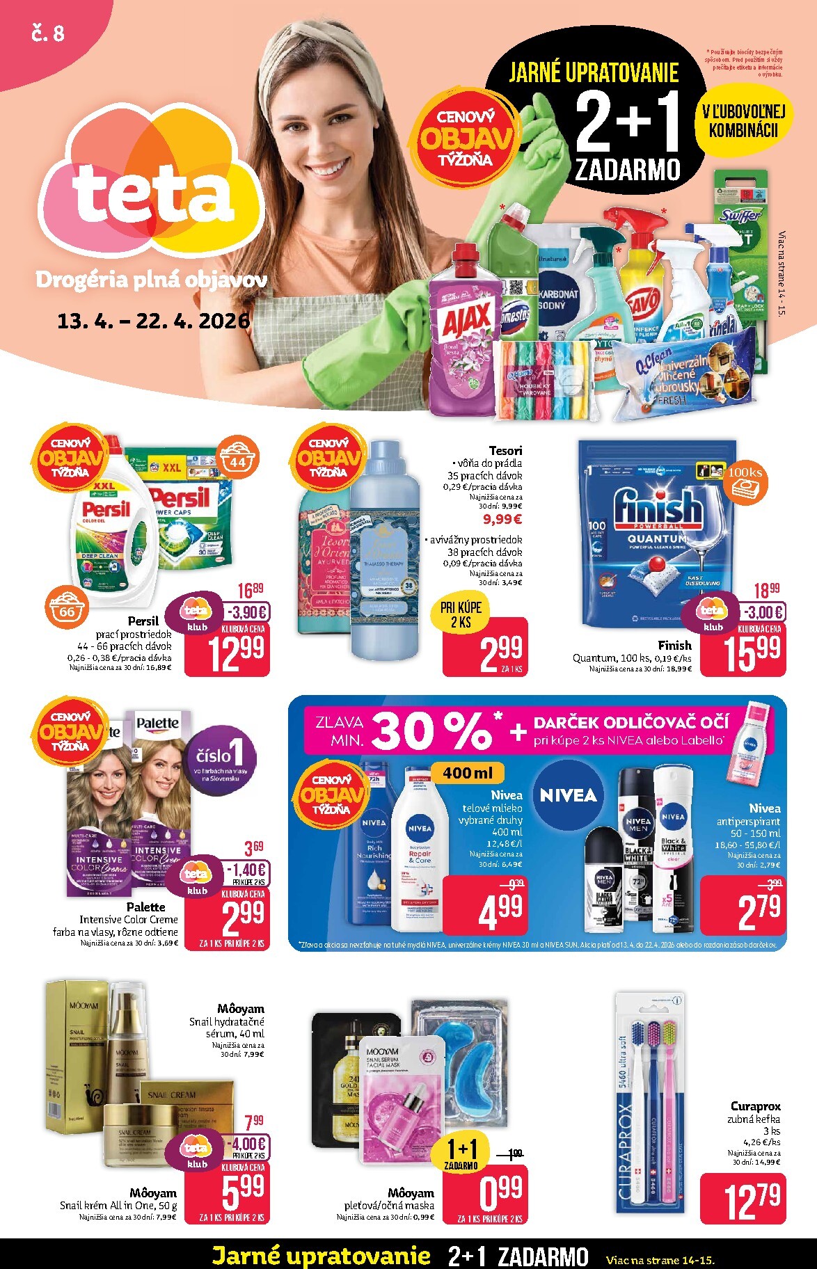 Nový leták Teta drogerie platný od pondelka, 13.04.2026 do stredy, 22.04.2026