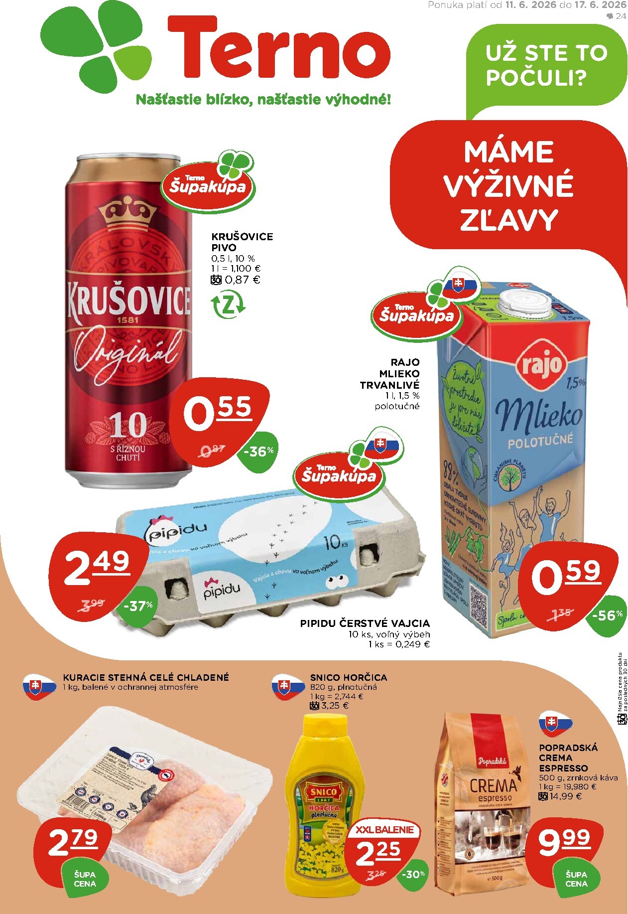 Nový Terno leták od štvrtka, 11.06.2026 do stredy, 17.06.2026