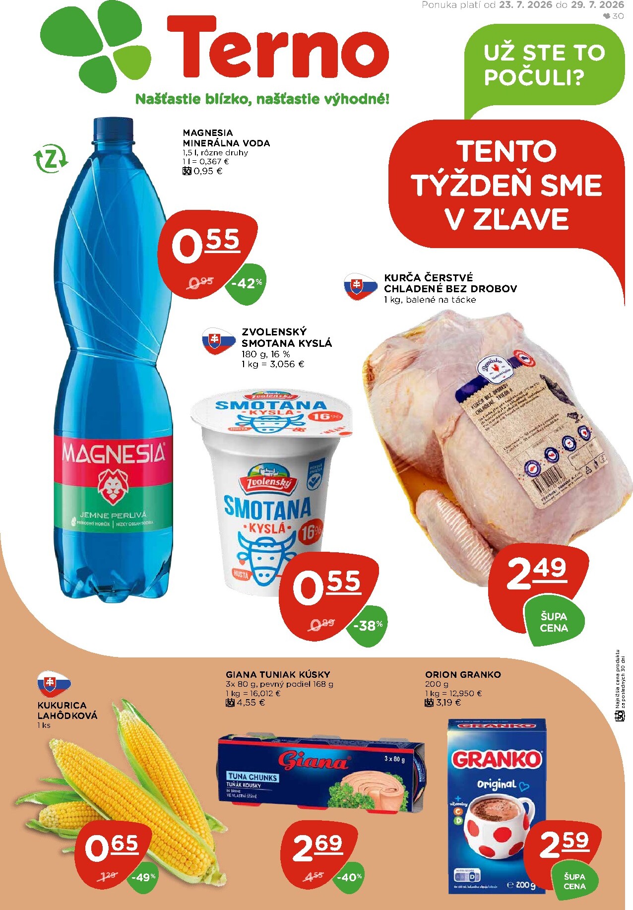 Nový Terno leták od štvrtka, 23.07.2026 do stredy, 29.07.2026