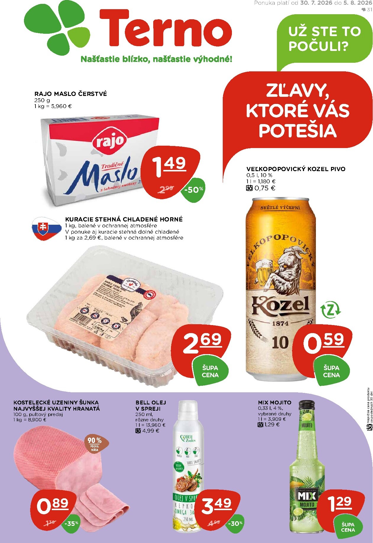 Nový Terno leták od štvrtka, 30.07.2026 do stredy, 05.08.2026