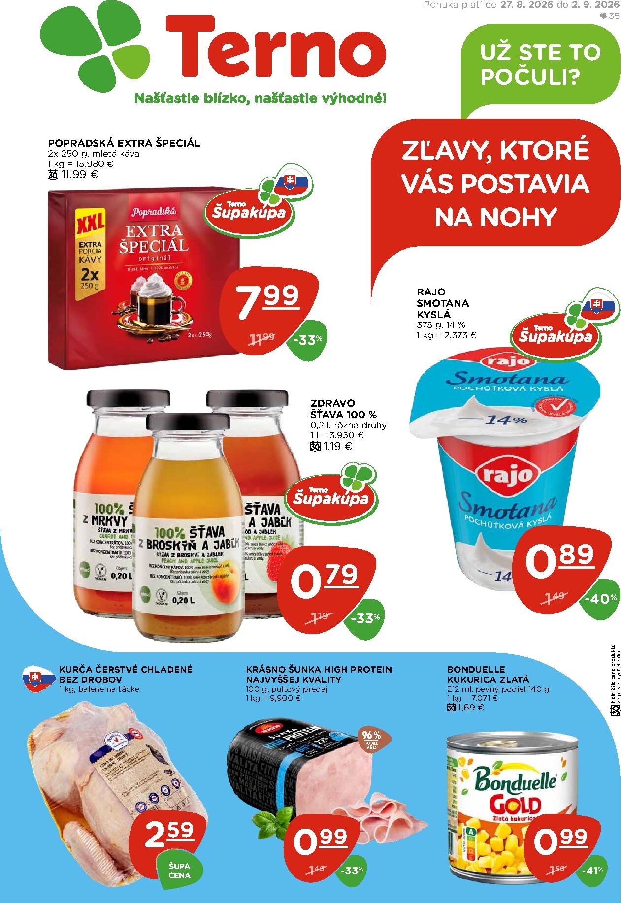 Nový Terno leták od štvrtka, 27.08.2026 do stredy, 02.09.2026