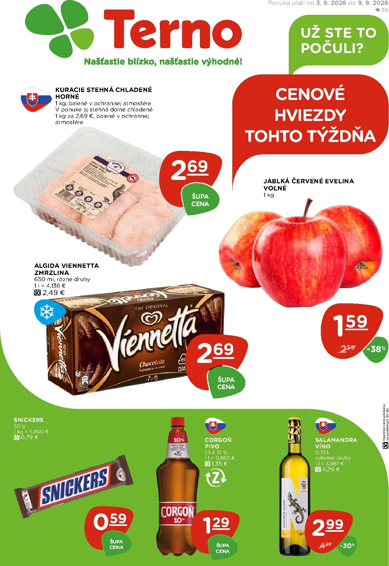 Nový Terno leták od štvrtka, 03.09.2026 do stredy, 09.09.2026