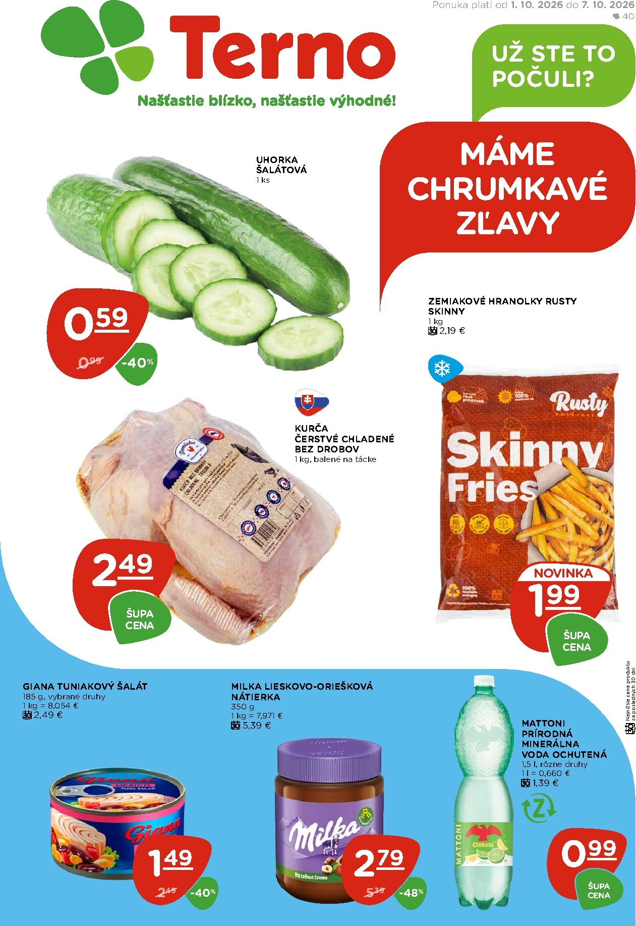 Nový Terno leták od štvrtka, 01.10.2026 do stredy, 07.10.2026