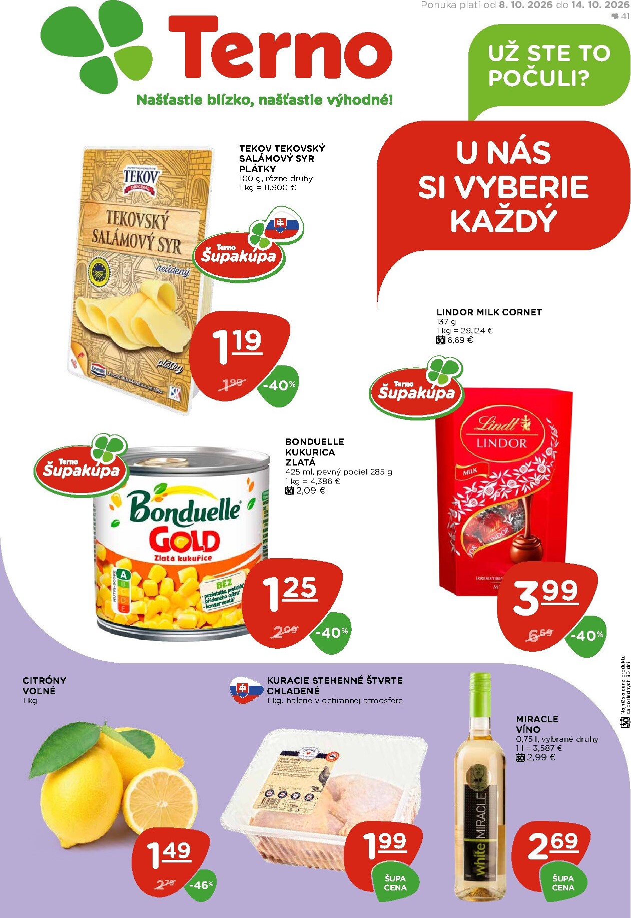 Nový Terno leták od štvrtka, 08.10.2026 do stredy, 14.10.2026