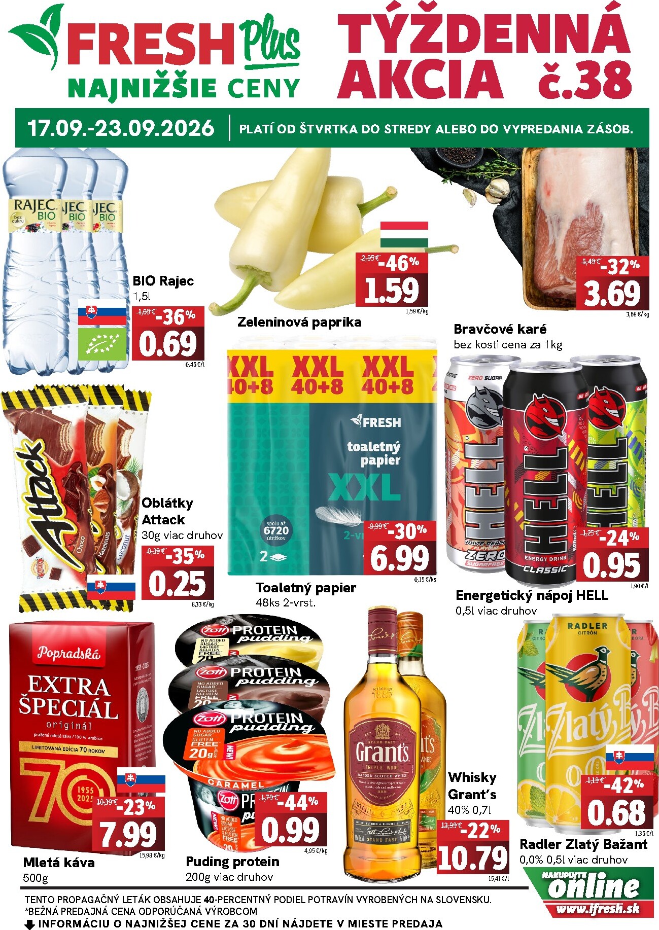Nový Fresh - Plus leták od štvrtka, 17.09.2026 do stredy, 23.09.2026