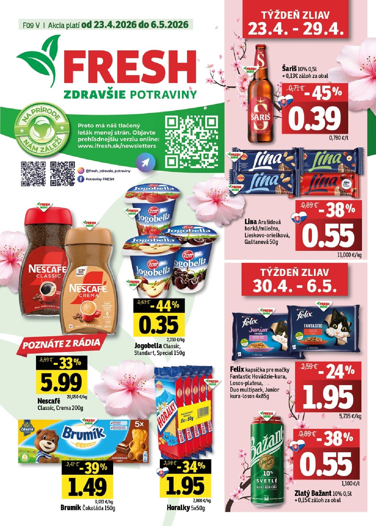 Nový leták Fresh - Východné Slovensko od štvrtka, 23.04.2026 do stredy, 06.05.2026