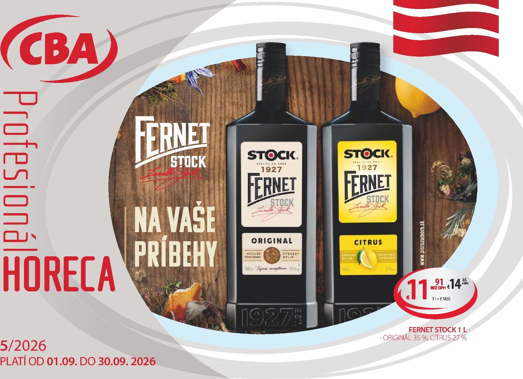 Nový CBA - Horeca & Gastro Veľkoobchod leták od utorka, 01.09.2026 do stredy, 30.09.2026