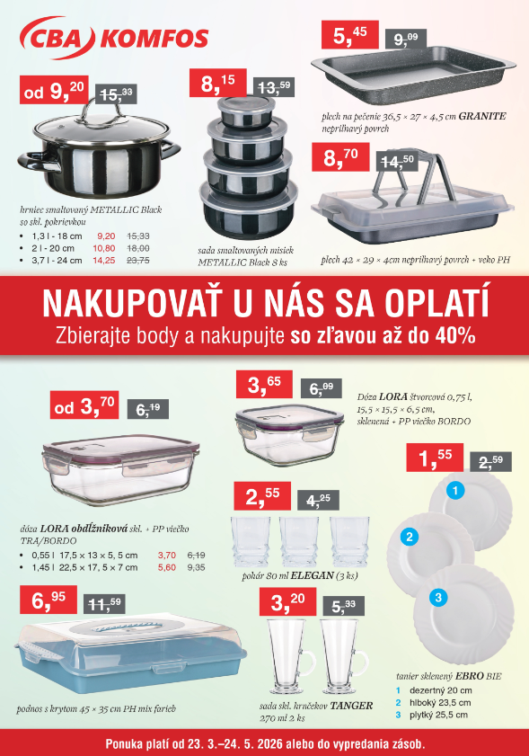 Aktuálny leták CBA od pondelka, 23.03.2026 do nedele, 24.05.2026