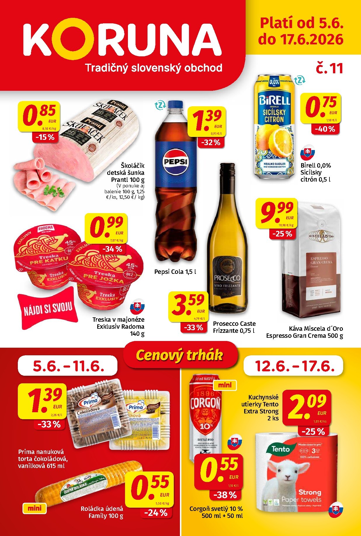 Nový Koruna leták od piatku, 05.06.2026 do stredy, 17.06.2026